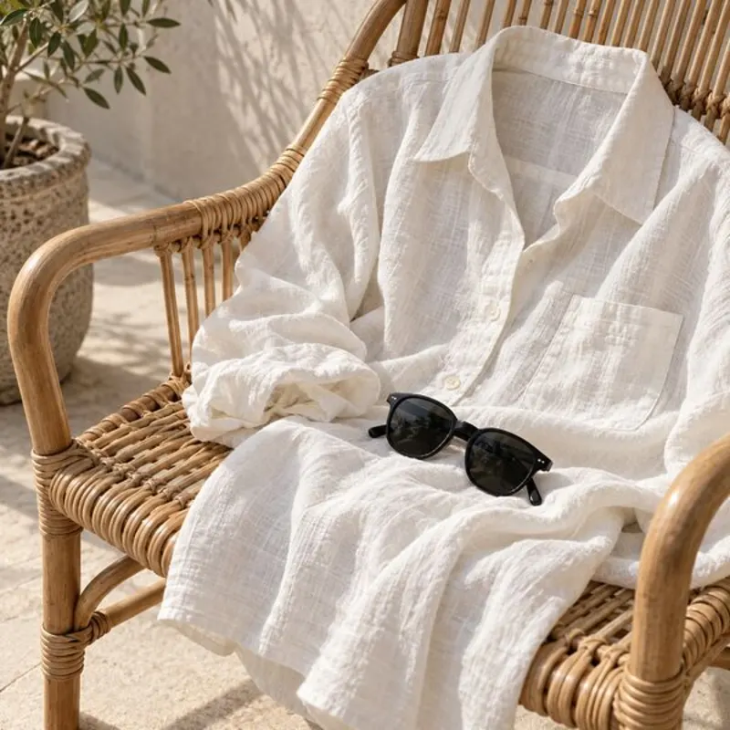 Chemise en lin blanc (exemple)
